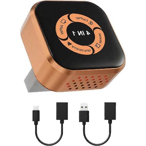 4-in-1 Wireless CarPlay Box mit KI, kompatibel mit AirPlay/Miracast/Android Auto/CarPlay, intelligenter USB-Dongle für In-Car-Systeme (1/5)