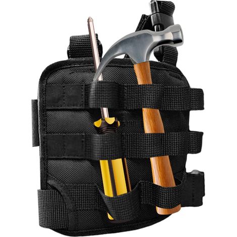 Ceinture À Outils D'Électricien Organisateur pour Perceuse Électrique Ceinture Porte-Outils De Jardinage pour électriciens, charpentiers, techniciens, rénovateurs, plombiers, atelier, garage, me (1/5)