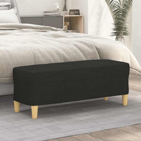 Banc - Banc de salon Banc de table Noir 100x35x41 cm Tissu BV997408 - BonneVie (1/5)