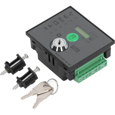 Module de commande de générateur, démarrage automatique, indicateur LED, écran LCD, contrôleur de groupe électrogène 8-35VDC (1/5)