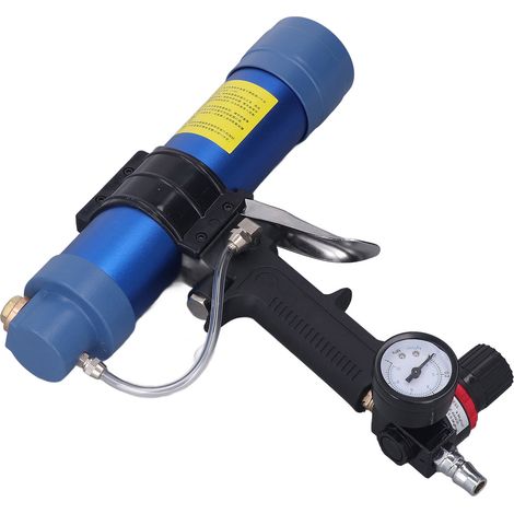 310 ml 1/4-Zoll-Druckluft-Glasklebepistole mit Manometer, Luftdichtmittel-Kartuschenpistolenwerkzeug (1/5)