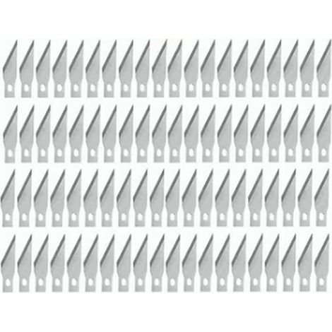 100 lames à sculpter en alliage d'aluminium, tranchantes et incisives, de rechange pour couteaux de sculpture Pretul (1/5)
