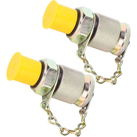 2 Stück Hydraulik-Prüfadapter Hochdruck-Schlauchanschluss Messpunkt-Kupplungswerkzeug (1/4 Zoll M16 x 2) (1/5)
