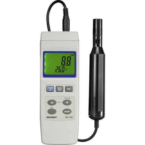 VOLTCRAFT DO-101 Sauerstoff-Messgerät 0 - 20 mg/l Wechselbare Elektrode, mit Temperaturmessfunktion (1/5)