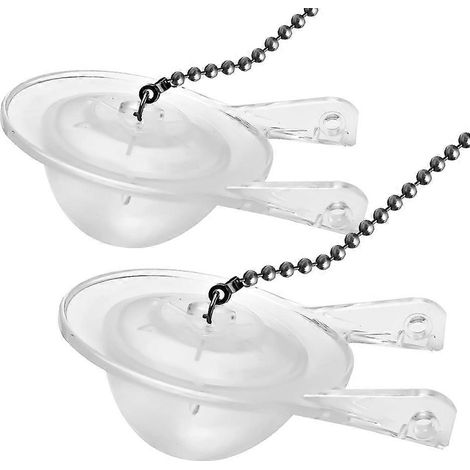 Kit de remplacement de clapet de chasse d'eau de 7,6 cm (3 pouces) pour 99-827, comprenant une chaînette et un crochet en acier inoxydable (lot de 2). (1/5)