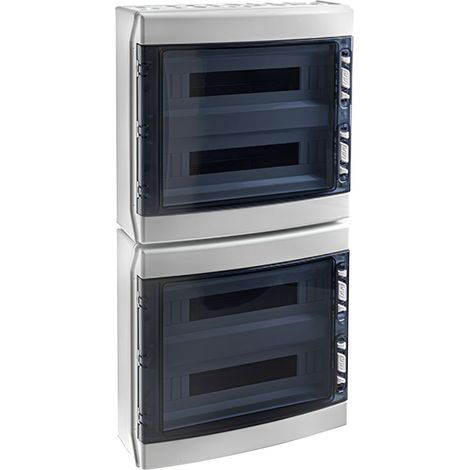 Cdn72pt Ide Ecology Coffret électrique étanche Pour L'extérieur Ip65 4 Rangées De 18 Modules - 872x418x148m
