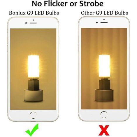 5-pcs 2W G9 Culot Capsules COB LED Ampoule 220V 200 Lumen pour Lustre Lampe de Bureau Applique Murale Blanc Chaud 3000K (1/5)