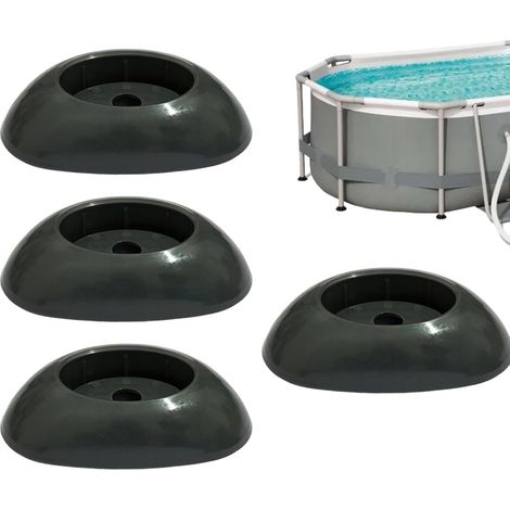 Capuchons de pied piscine Capuchon rechange pour d'extrémité pièces cadre Support support équipement résistant aux intempéries - (1/5)