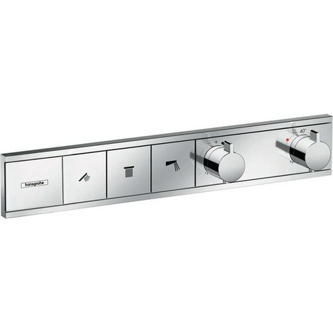 Module thermostatique RainSelect encastréavec 3 fonctions chroméé
