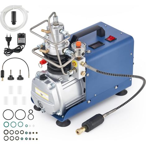 Compresseur Air PCP 1800W - 310 Bar - Acier Inoxydable - 50L/min - Pour Plongée Paintball (1/5)