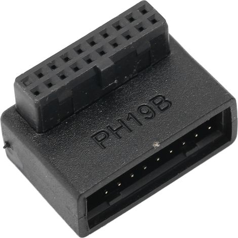 USB-Frontpanel-Adapter, 90°-Winkelstecker, USB 3.0 19-polig auf 20-polig, für PC-Motherboard, Typ B (1/5)