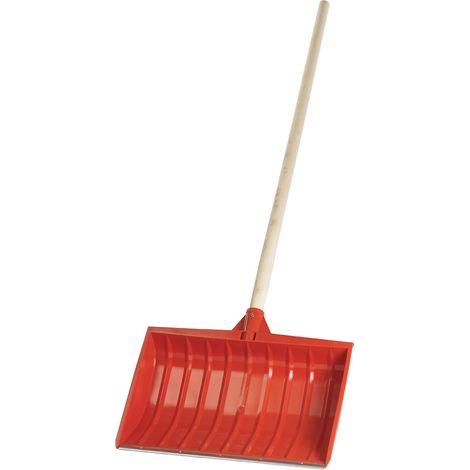 Poussoir à neige manche bois - Corail - 8000097 (1/3)