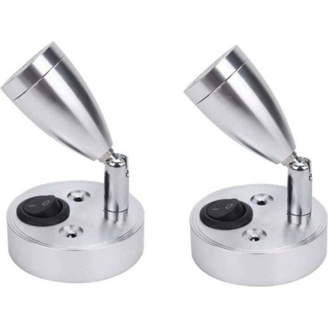 2 pièces LED spot lampe de lecture murale, interrupteur réglable, pour camping-car et caravane Odipie (1/5)