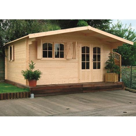 Abri de jardin Chambéry - Option: Sans plancher - Traitement autoclave: Oui