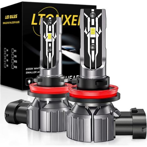 Ampoules H11 LED, 6000K Blanc Phares 12V Voiture H11/H8/H9 Lampes (1/5)
