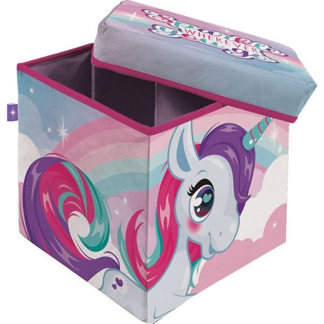Tabouret de rangement cube Licorne Sparkle Wherever You Go (1/4)