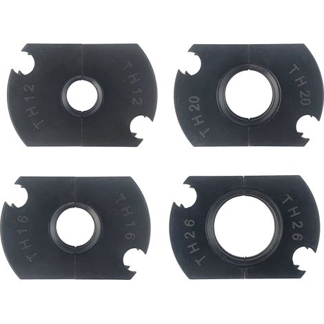 Paire d'inserts compatibles avec la pince à sertir manuelle ref 380103 NOYON ET THIEBAULT profil TH pour tubes diamètre 12 / 16 / 20 / 26 mm (1/3)