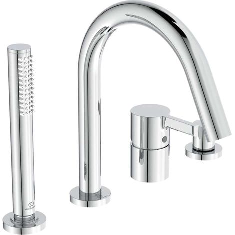Miscelatore bordo vasca 4 fori JOY con bocca cromata con doccetta a bastone e deviatore IDEAL STANDARD (1/3)