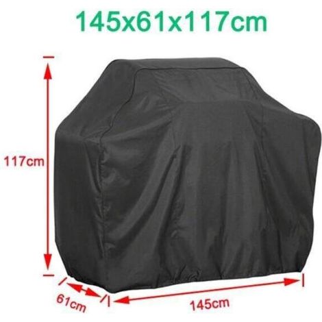 Accessoires barbecue, housse de protection étanche, étanche, 145x61x117cm (1/5)