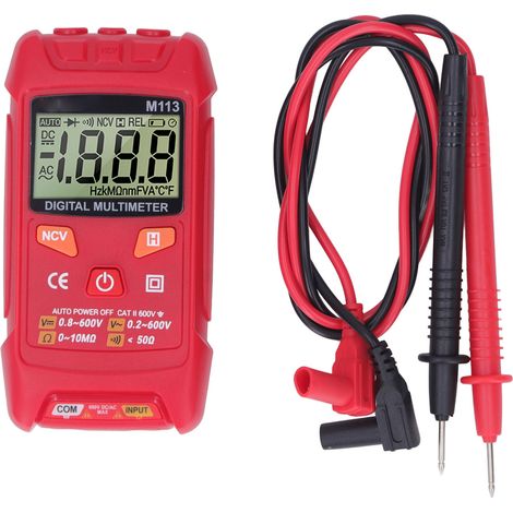 Multimetro digitale a selezione automatica della portata, tester elettrico portatile ad alta precisione antiscottatura con funzione NCV. (1/5)