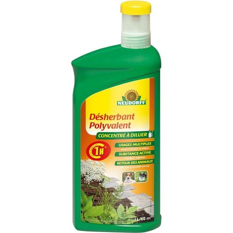 Neudorff Finalsan Désherbant Polyvalent Concentré, 1 l – Élimination des mauvais