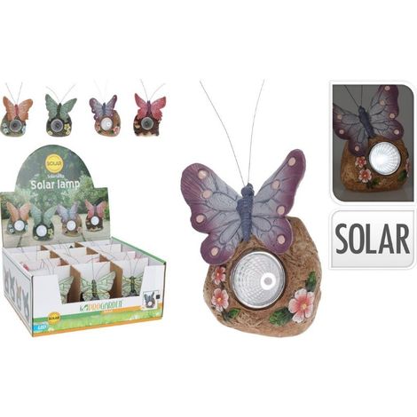 LAMPADA SOLARE LED FARFALLA CM11 4ASS
