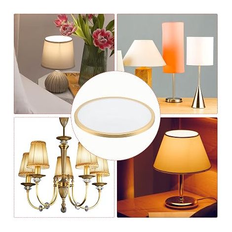 5.2 Inch Internal Diameter Shade Diffuser, 2 Pieces Dustproof Dust Protection Cover Acrylic Board for Barrel Lamp Shade (1/5)