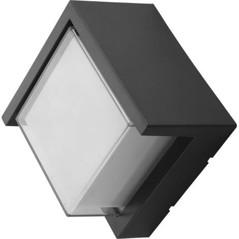 Applique LED Connectée Wifi RGBW 12W IP54 Carrée avec Cache - SILUMEN