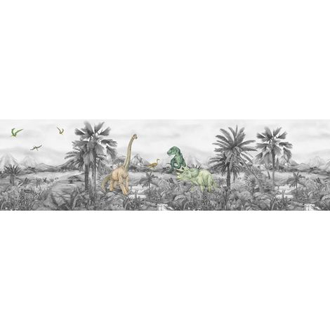 Frise de papier peint adhésive dinosaures - 9.7 x 500 cm de Sanders & Sanders (1/5)