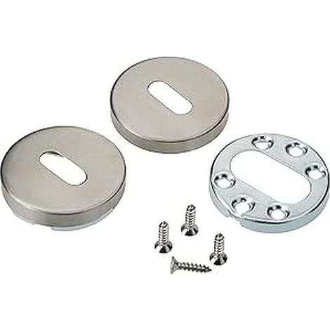 Pair of stainless steel rosettes Chamber, Interior door (1/4)
