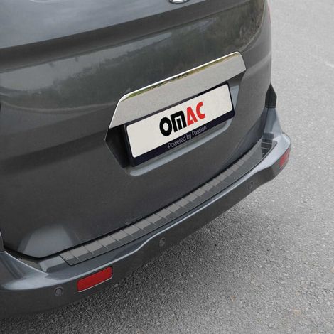 OMAC Protection Seuil Coffre Pare-Chocs Arrière Compatible avec pour Ford Transit Tourneo Courier 2014-2023 inox Foncé (1/5)