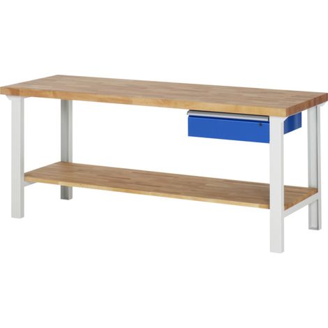 Établi Rau modèle 7001 avec tablette LxPxH 2000x700x840mm