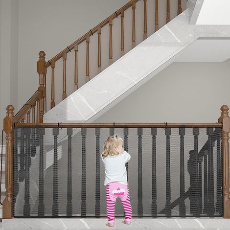 1 filet de protection pour escaliers, en corde, polyvalent pour balcons et chats, sécurité enfant (1/5)