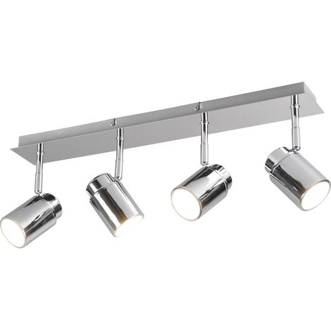 Linear Bar 4 Focos orientables de metal cromado Angelo Trio Lighting (1/5)