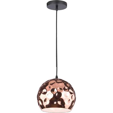 LAMPADARIO CON PORTALAMPADA RAME SFERA  250 (1/3)