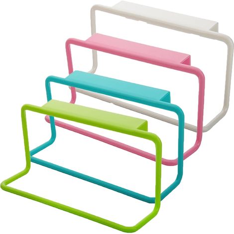 Juego de 4 piezas de toalleros colgantes  Toallero para cocina y baño  Toallero colgante para armario detrás de la puerta (1/5)