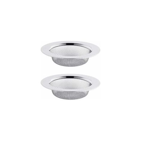 coladores de fregadero de acero inoxidable, 11,5 cm, filtro de desagüe, colador de fregadero, rejilla de fregadero, colador de fregadero de cocina - Crezuo (1/4)