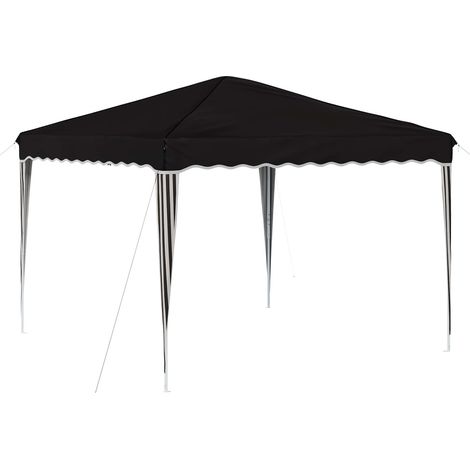 Pop-up Party Tent 288 x 288 x 245 cm Black Oxford Fabric vidaXL