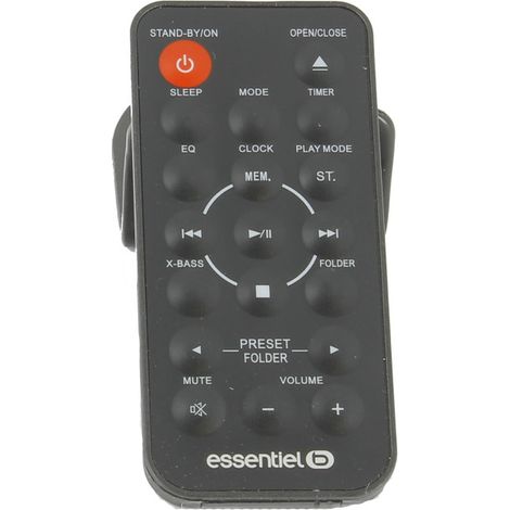 Telecommande 9002929 pour Chaîne Hi fi ESSENTIEL B CHAINE HIFI ESSENTIELB CS1001BT VERTICALE BLUETOOTH