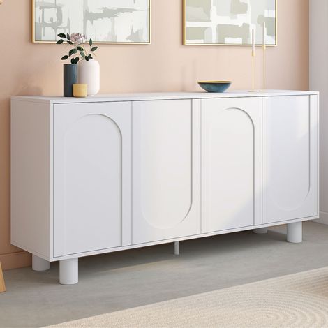 Aparador ARCHIE 160 cm 4 puertas diseño arche blanco (1/5)