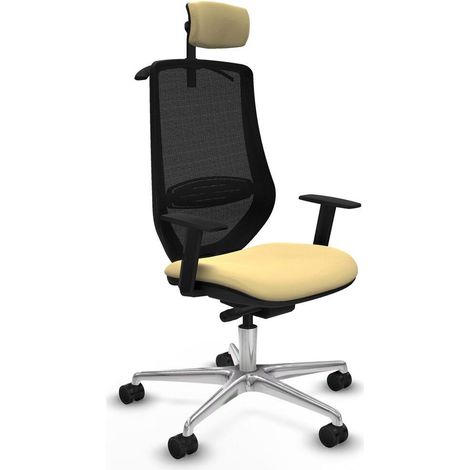 Piqueras y Crespo Bürostuhl Mardos Creme Ergonomisch