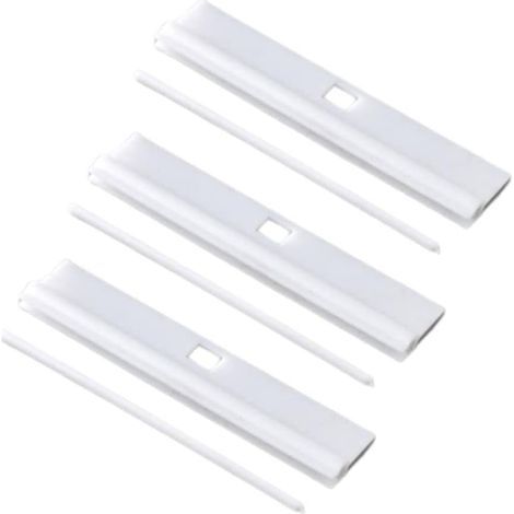 KLVGTIFS PU - Supports de stores verticaux 5" (127 mm) - Supports blancs de rechange pour lames de stores vénitiens - Accessoires pour stores verticaux réglables à faire soi-même - Paquet de 20. (1/3)