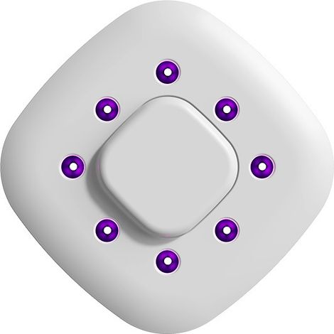 Veilleuse de toilette UV à 8 billes, capteur, longue autonomie, petit nettoyeur de toilette auto-adhésif, stérilisateur de toilette. (1/5)