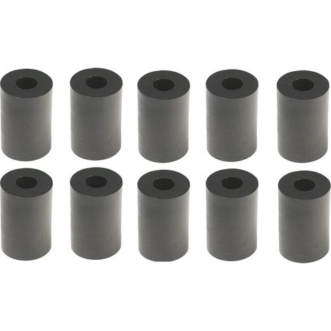 10x ENTRETOISE PLASTIQUE M5 NOIRE EPAISSEUR 4 A 30MM ID 5mm OD 10mm POUR VIS TUBE RONDELLE Epaisseur L=30mm (1/2)