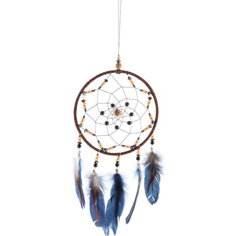 1 Attrape-rêves, plumes naturelles, filet tissé, suspension murale, décoration intérieure (1/5)