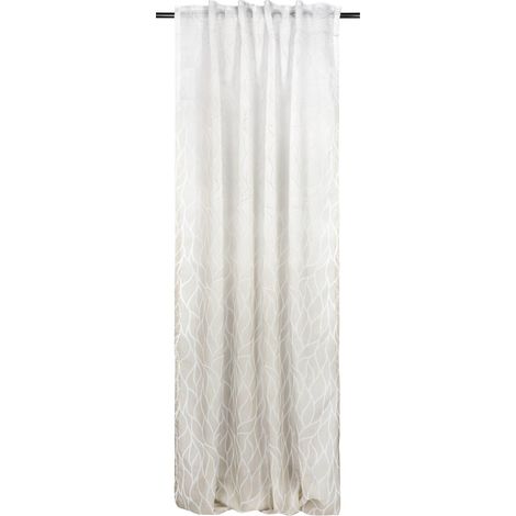 SCHÖNER WOHNEN Rideau à boucles cachées LYRICS - 1 pièce 130x250 cm, vert