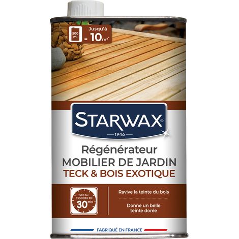 Régénérateur teck et bois exotiques pour mobilier de jardin 500ml STARWAX
