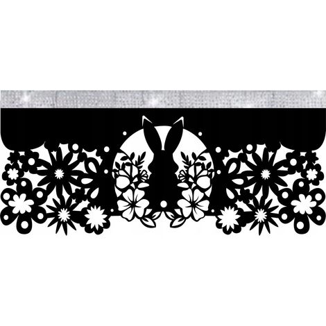 Tenda da cucina N13 Invidia, magia di Pasqua e primavera, 90 x 36 cm