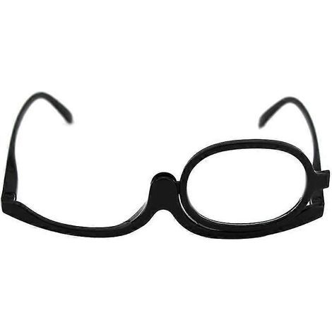 Monocle unisexe pliable à rotation à 180° avec loupe pour maquillage et lecture-4.00 Diopter-Black (1/5)