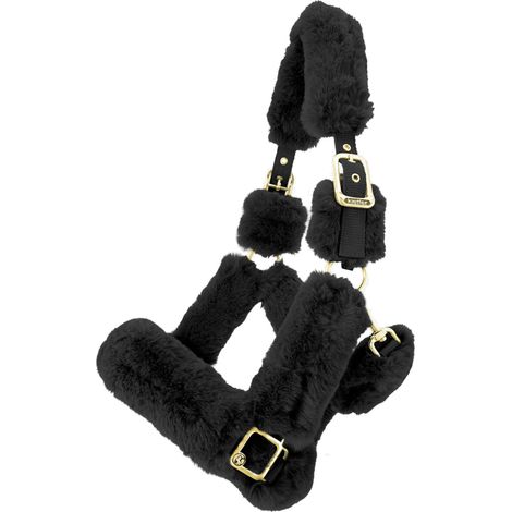 Kieffer Transporthalfter Protect me Tender, schwarz, Vollblut - für empfindliche Pferde (1/2)